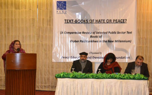 Peshawar: Launching of Textbooks of Hate or Peace? on 11 Feb 2016